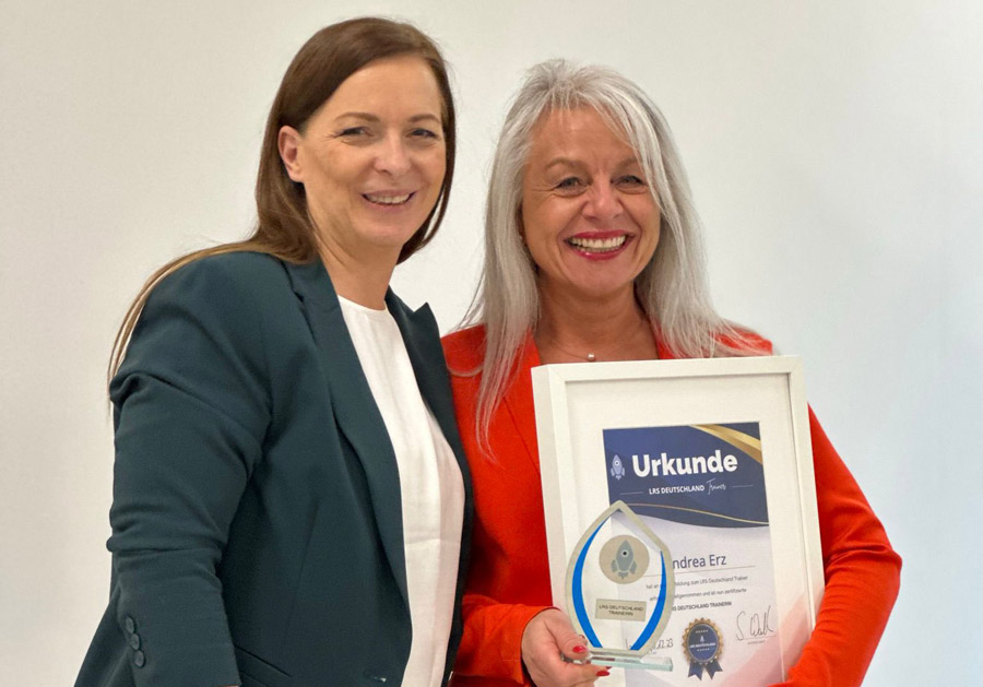 Zertifikat für LRS-Training bei Andrea Erz in Ulm